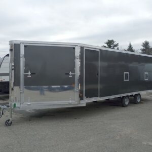 2024 Mission Trailers 101×24 Aluminum 4/5-Place Drive In/Out Deckover w/Galvanized Pkg, Canopy